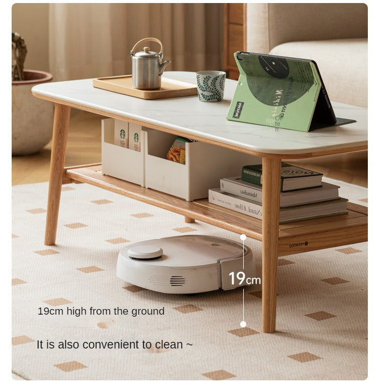 Oak, Beech Solid Wood Slate Coffee Table