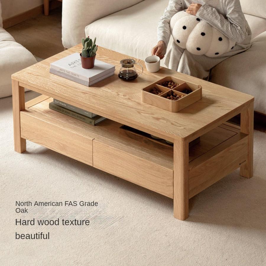 Oak, Ash Solid Wood Luxury Coffee Table