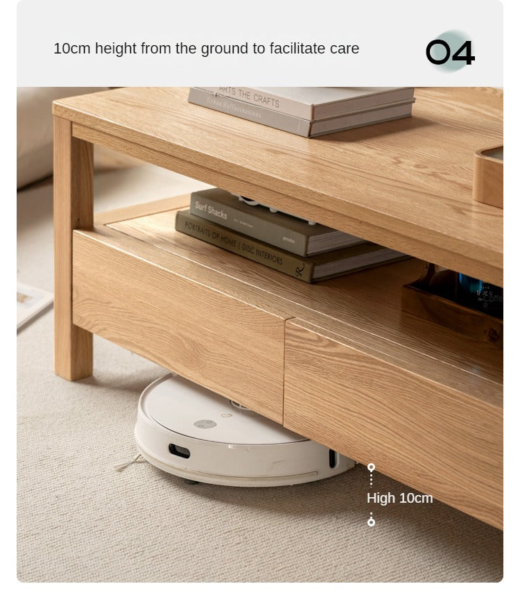 Oak, Ash Solid Wood Luxury Coffee Table