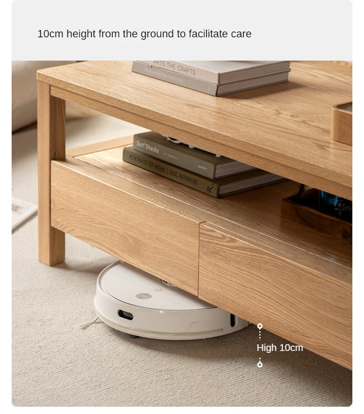 Oak, Ash Solid Wood Luxury Coffee Table