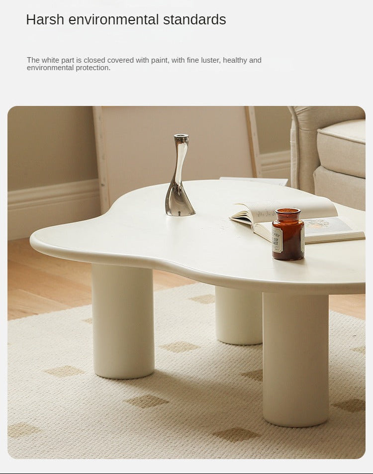 Solid RubberWood Cloud Coffee Table