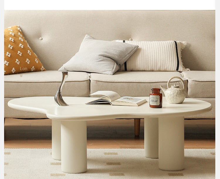 Solid RubberWood Cloud Coffee Table