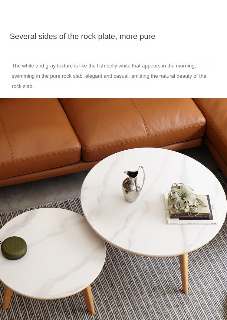 Oak, Black Walnut Solid Wood Coffee Table Slate Top