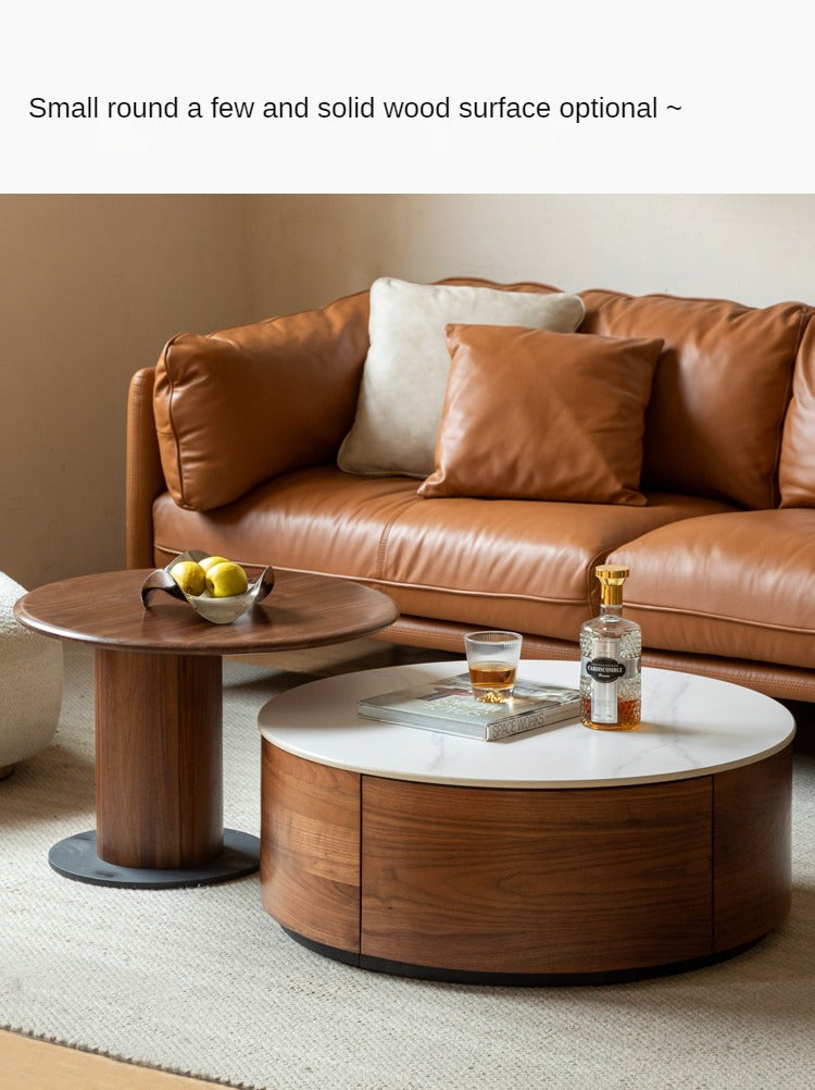 Black Walnut Slate Top Coffee Table