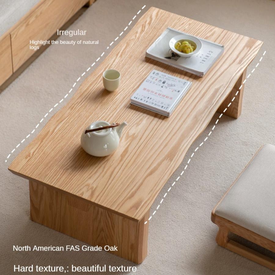 Birch, Oak Solid Wood Live Edge tea Table