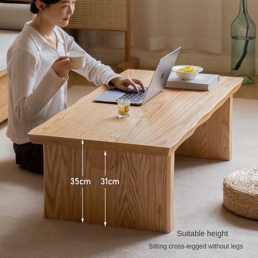 Birch, Oak Solid Wood Live Edge tea Table