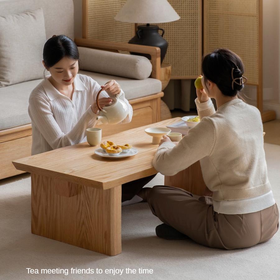 Birch, Oak Solid Wood Live Edge tea Table