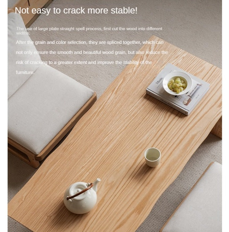 Birch, Oak Solid Wood Live Edge tea Table