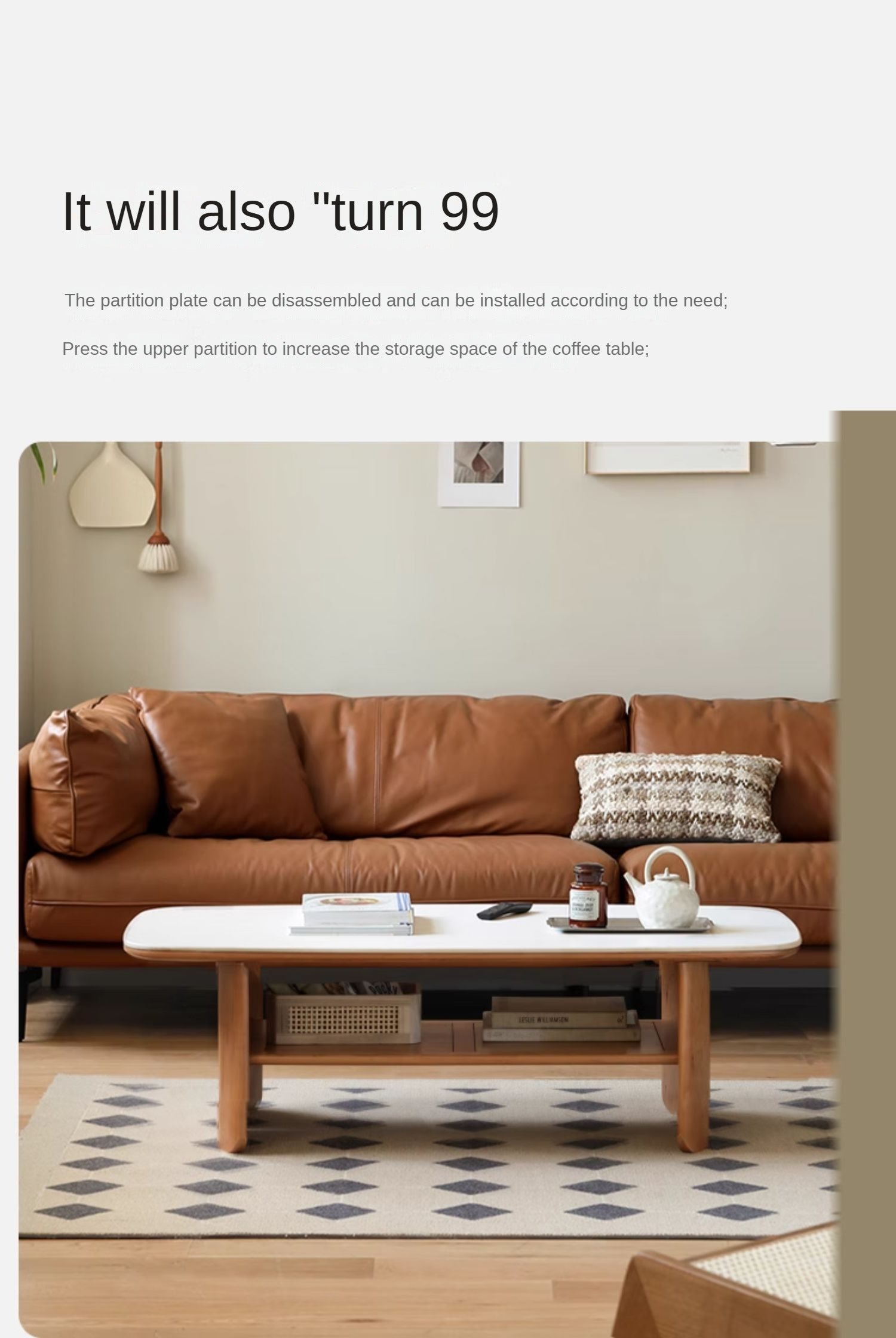 Black Walnut, Cherry Solid Wood Coffee Table