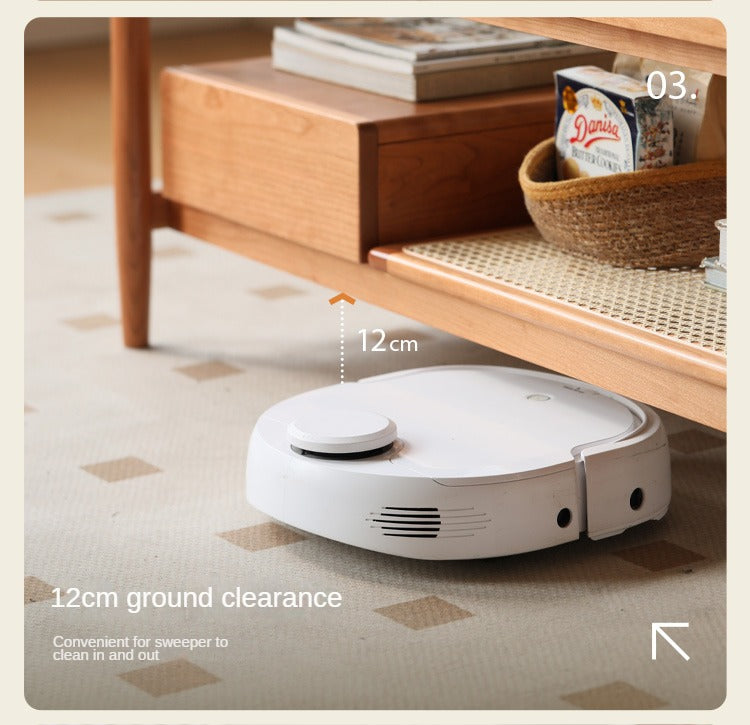 Cherry Solid Wood Coffee Table Glass, Rattan