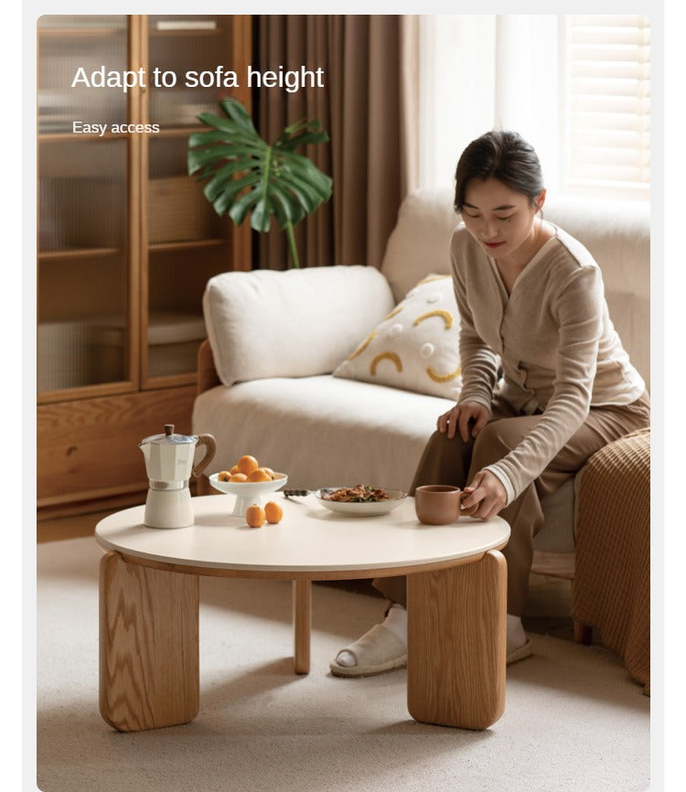 Oak, Ash, Poplar Solid Wood Slate Coffee Table