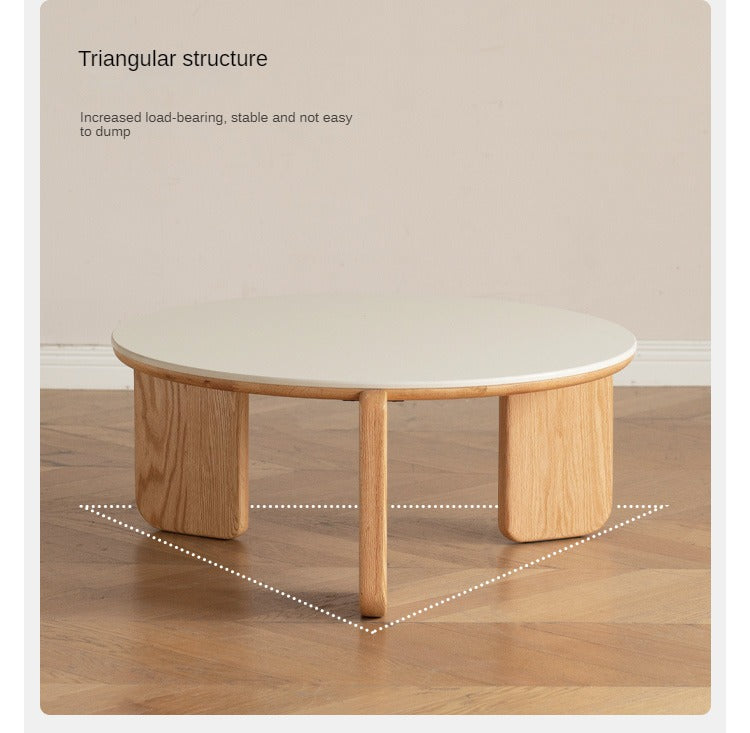 Oak, Ash, Poplar Solid Wood Slate Coffee Table
