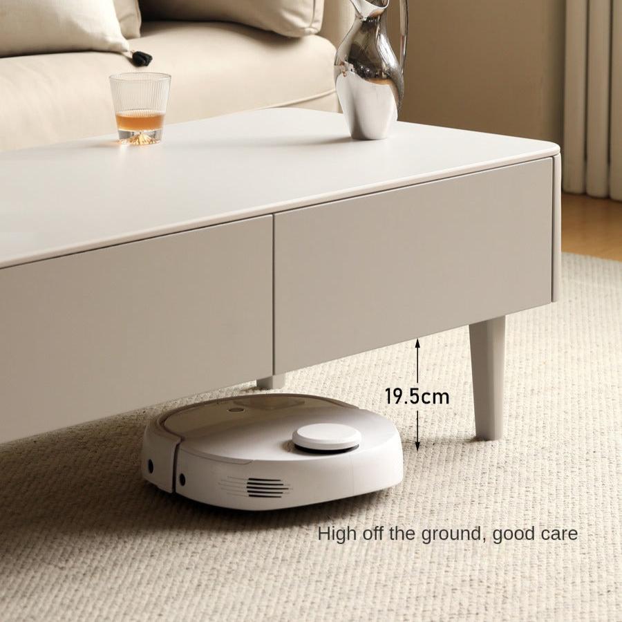 Ash Solid Wood Light Luxury Rock Plate Coffee Table