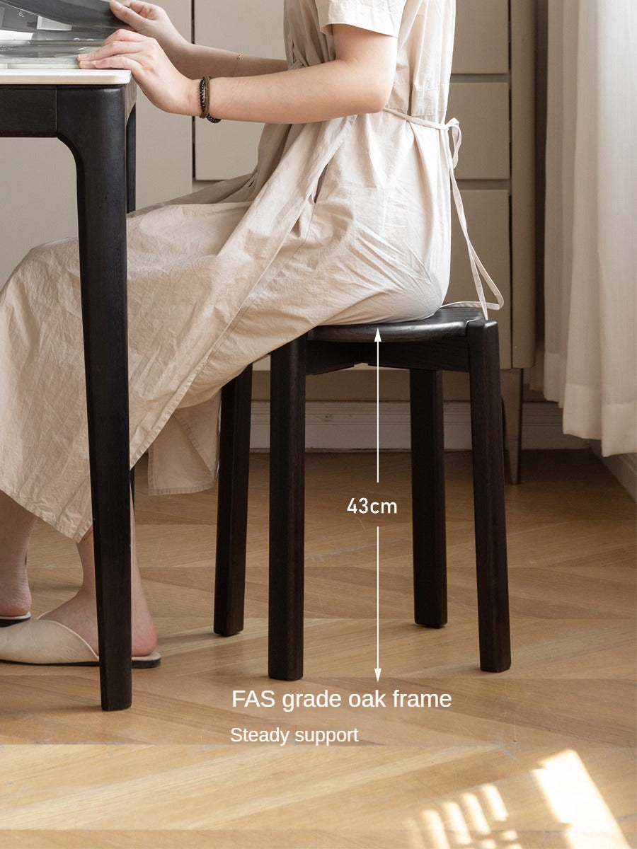 Oak Solid Wood Stacking Stool