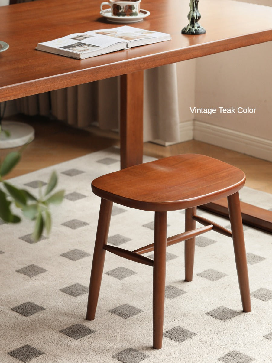 Ash, Oak, Cherry, Beech Solid Wood Makeup Stool