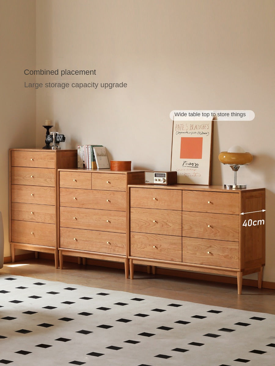 Cherry Solid Wood Chest of Drawers