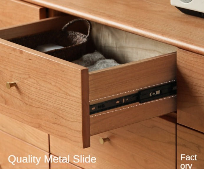 Cherry Solid Wood Chest of Drawers