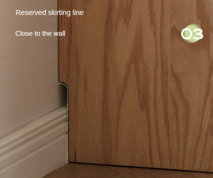 Ash, Oak Solid Wood Slanted Surface Chest of Drawers
