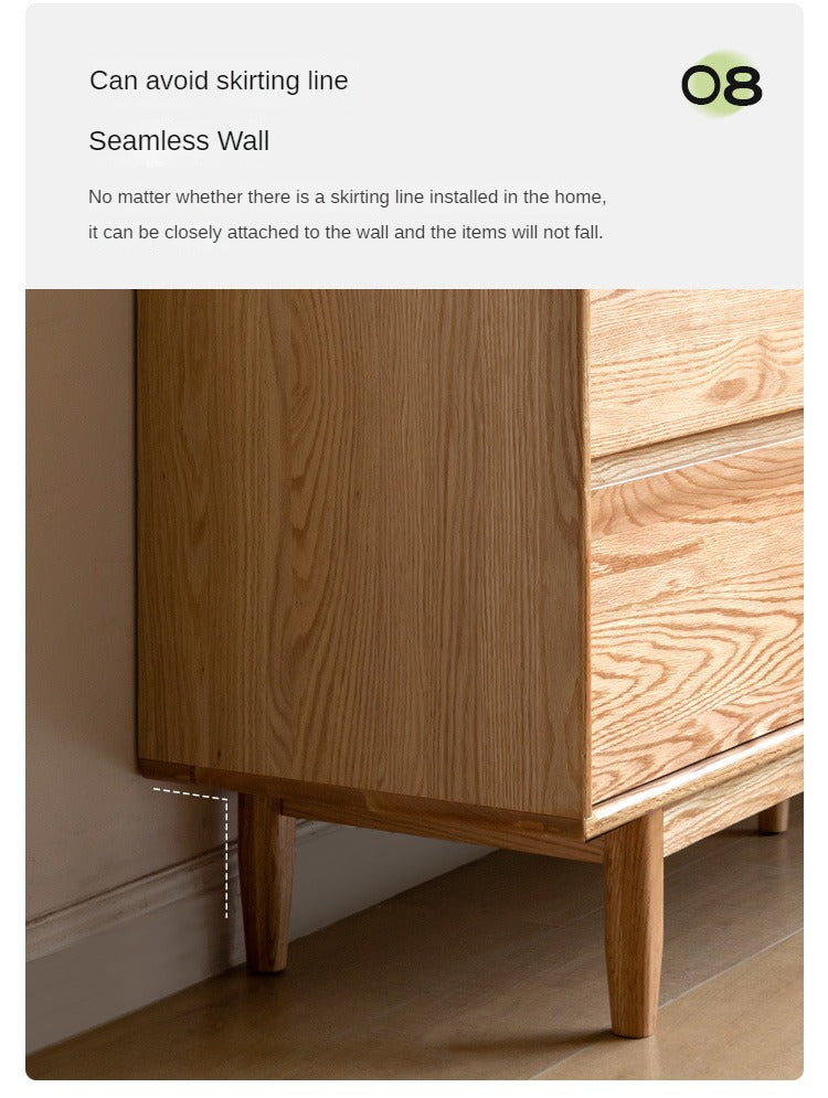 Ash, Oak Solid Wood Cabinet