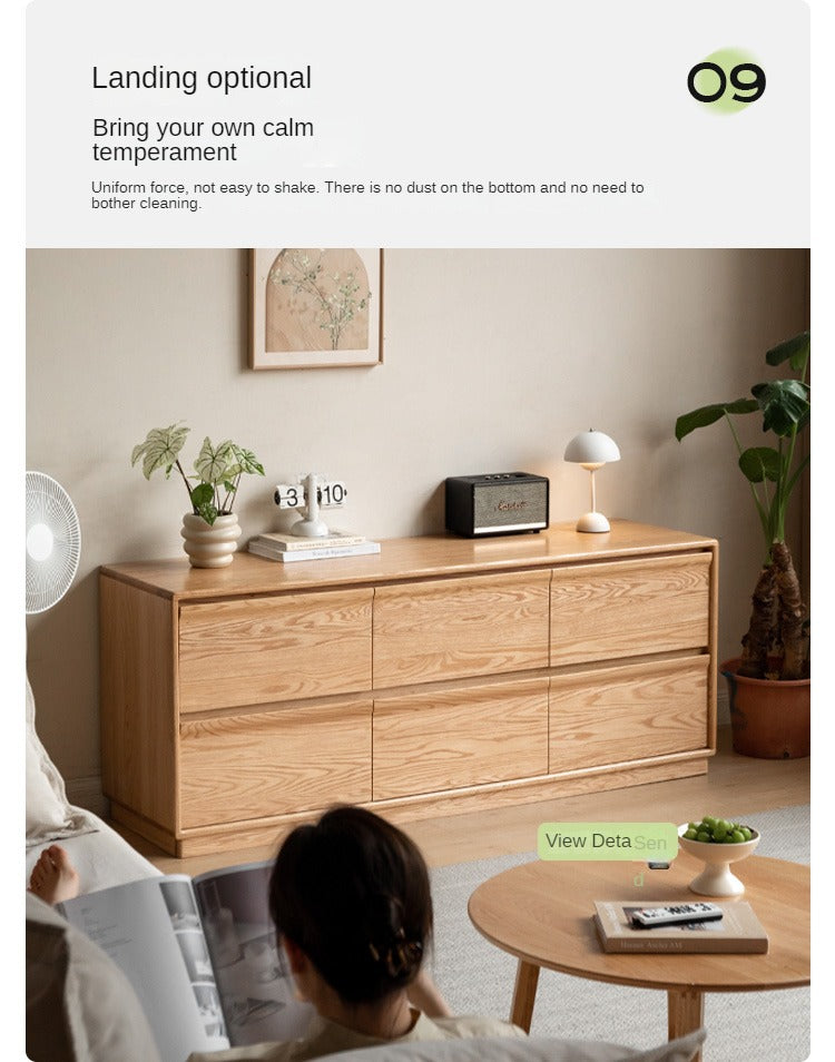 Ash, Oak Solid Wood Cabinet