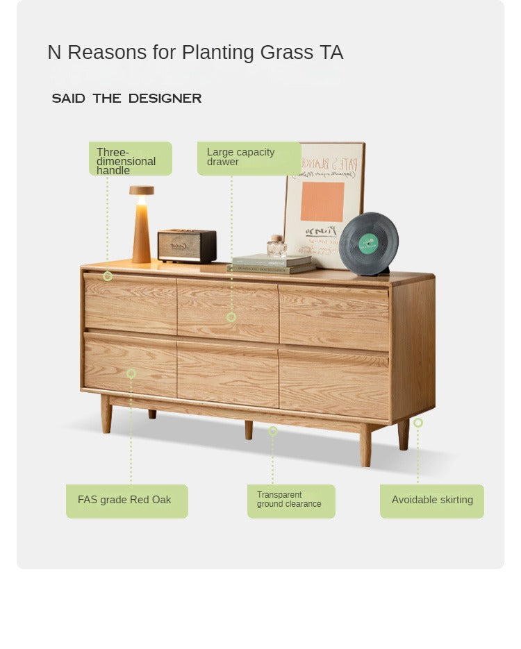 Ash, Oak Solid Wood Cabinet