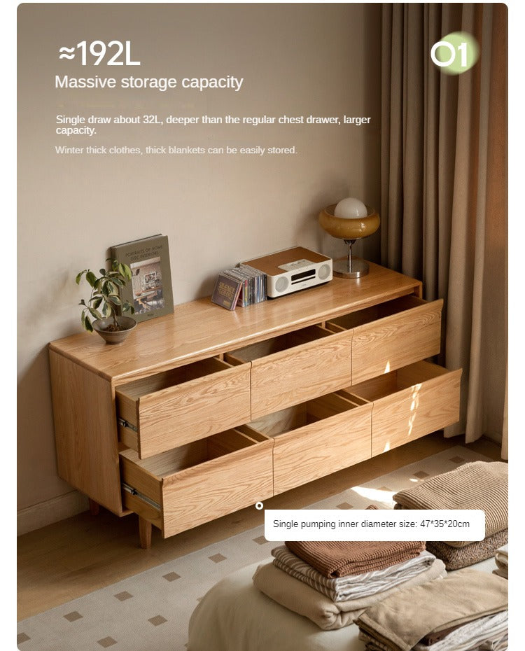 Ash, Oak Solid Wood Cabinet