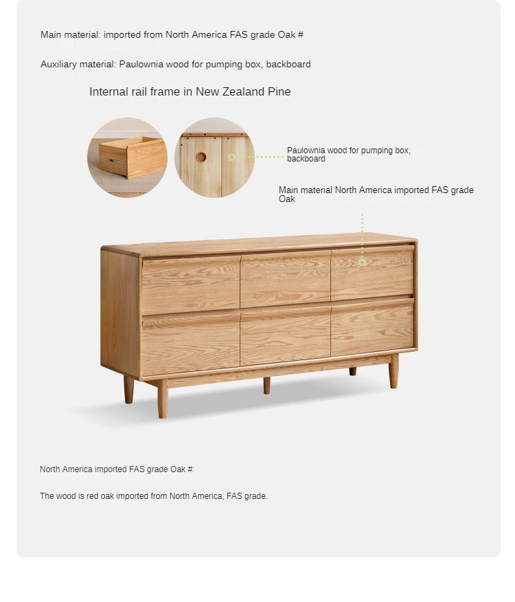 Ash, Oak Solid Wood Cabinet