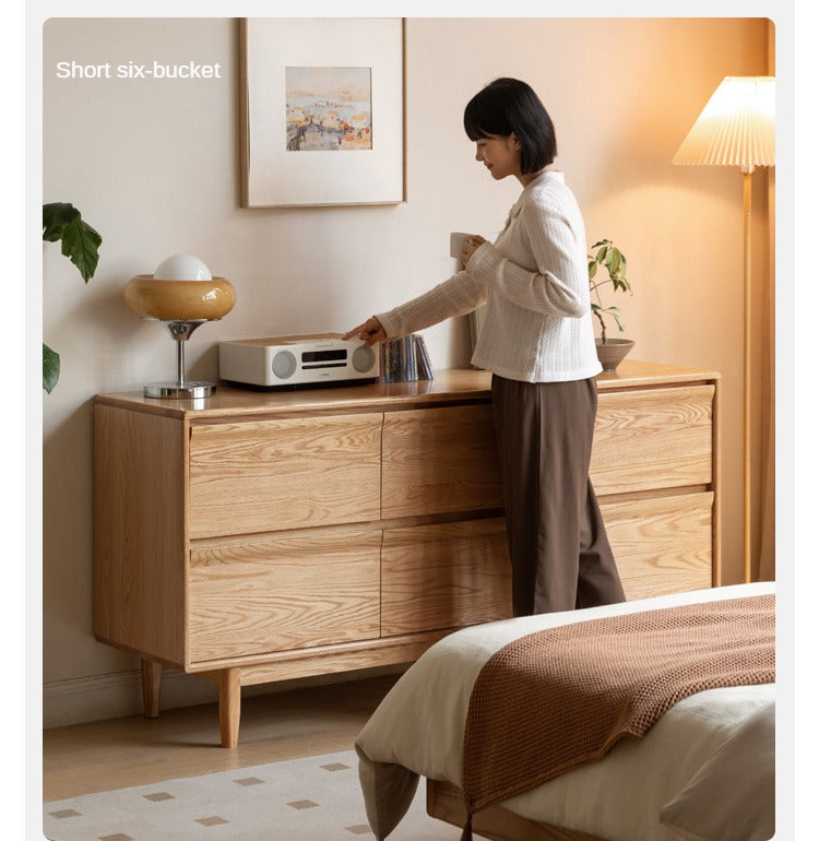 Ash, Oak Solid Wood Cabinet