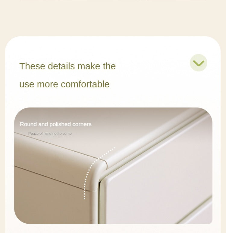 Tulipwood, Solid Rubberwood White Storage Cabinet