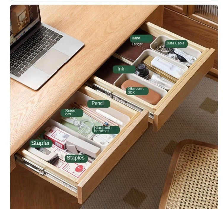 Oak Solid Wood Desk With Drawer