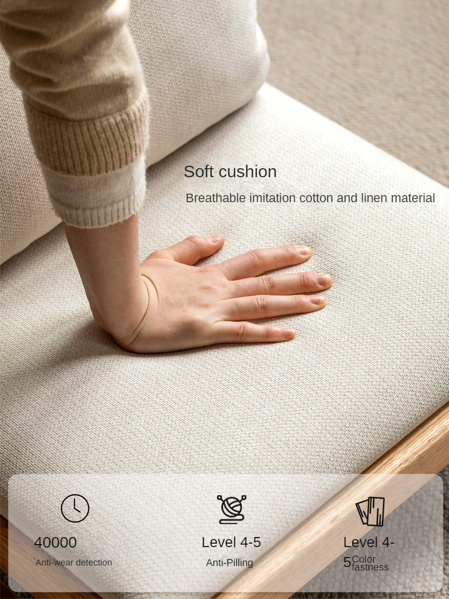 Oak Solid Wood Tatami Tea Chair Low Back