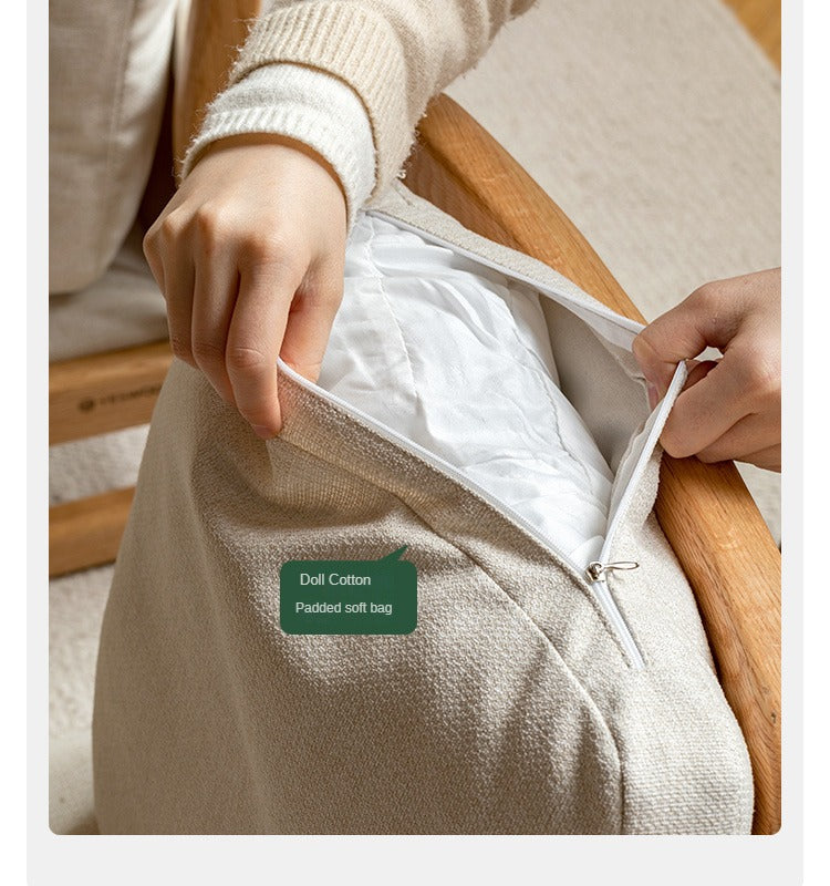 Oak Solid Wood Tatami Tea Chair Low Back