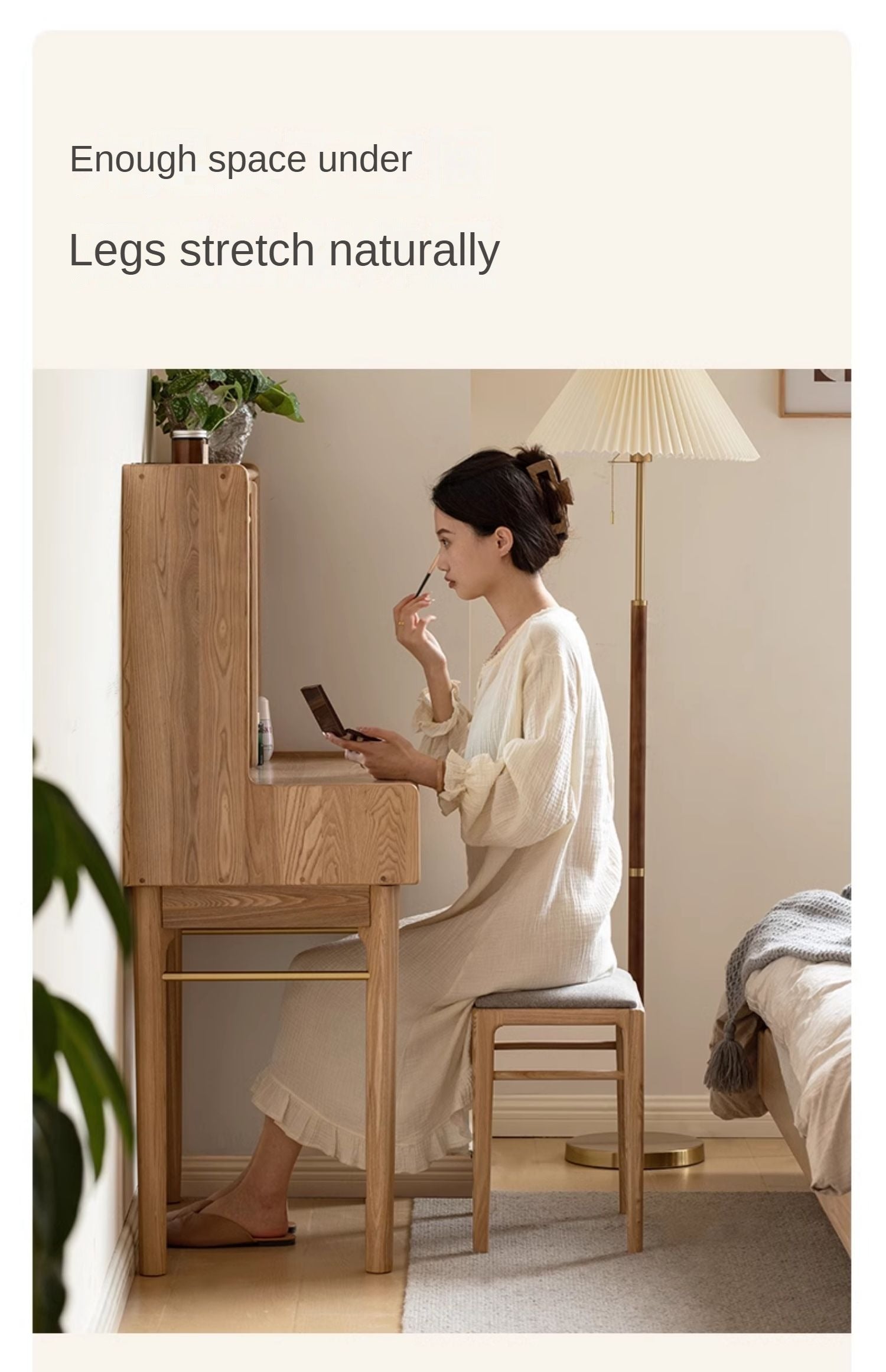 Ash, Oak Solid Wood Dressing Table.