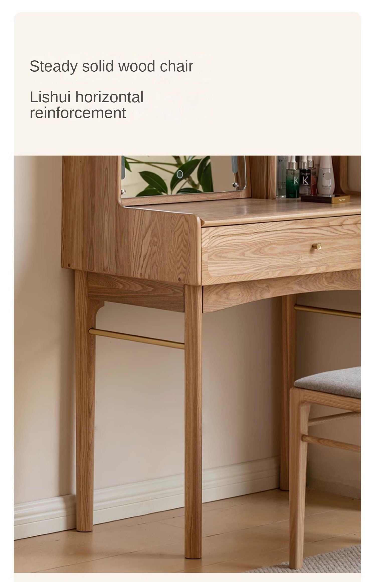 Ash, Oak Solid Wood Dressing Table.