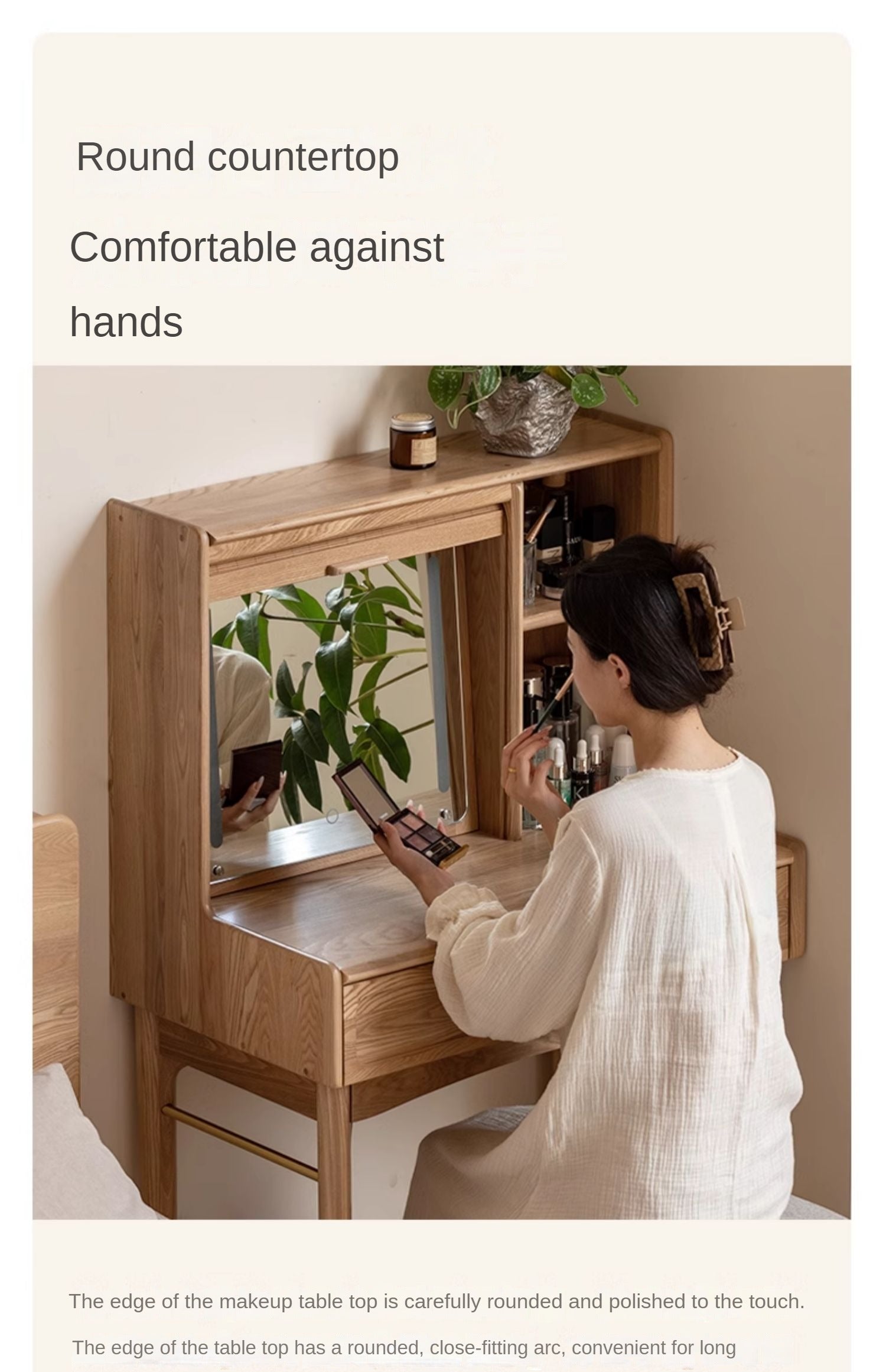 Ash, Oak Solid Wood Dressing Table.