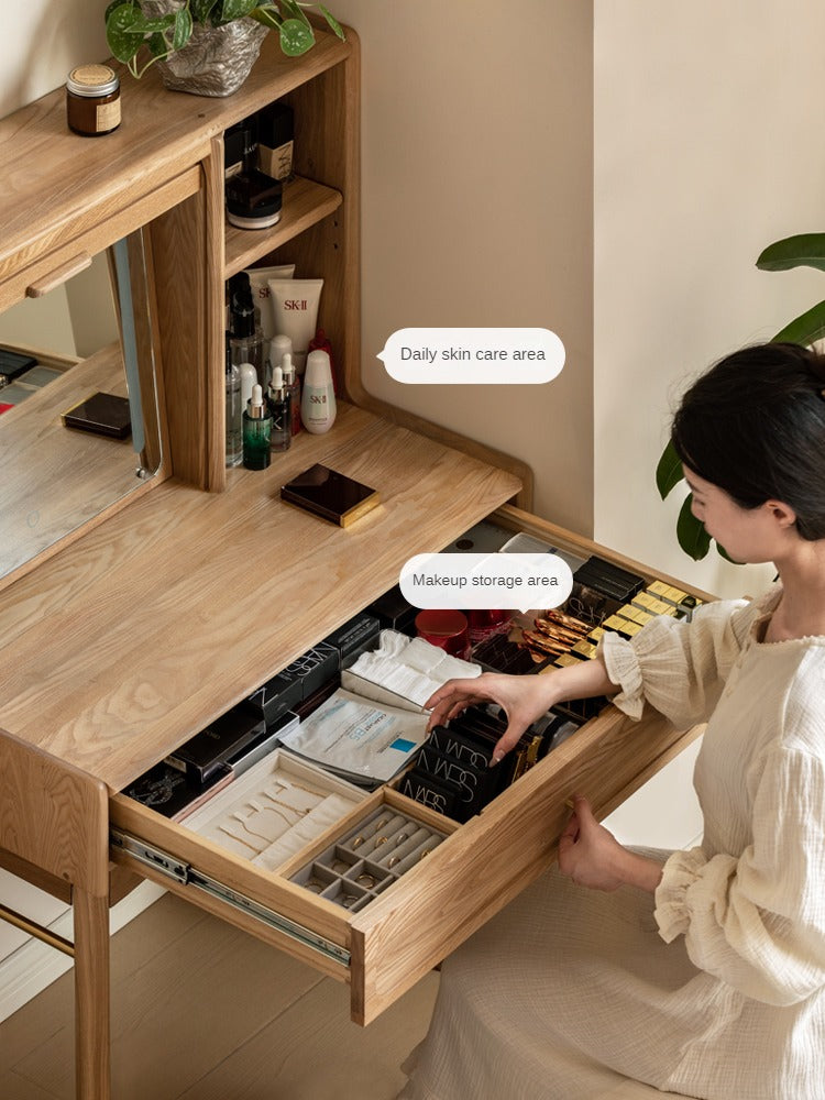 Ash, Oak Solid Wood Dressing Table.