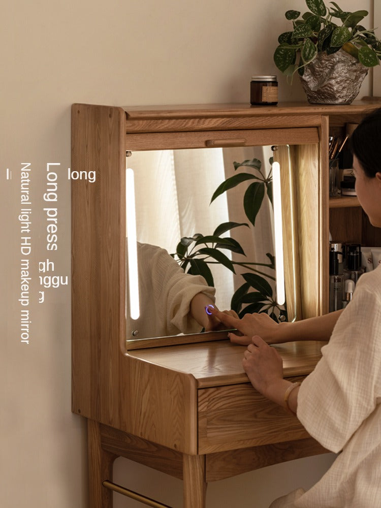 Ash, Oak Solid Wood Vanity Table.