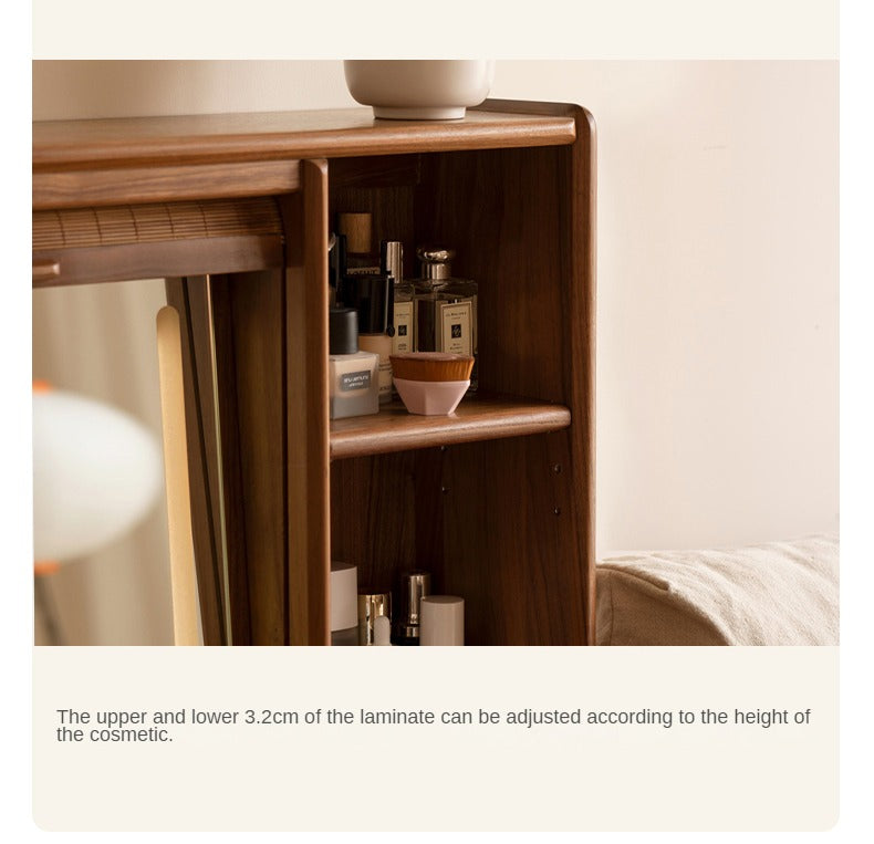 Ash, Oak, Black Walnut Solid Wood Dressing Table.