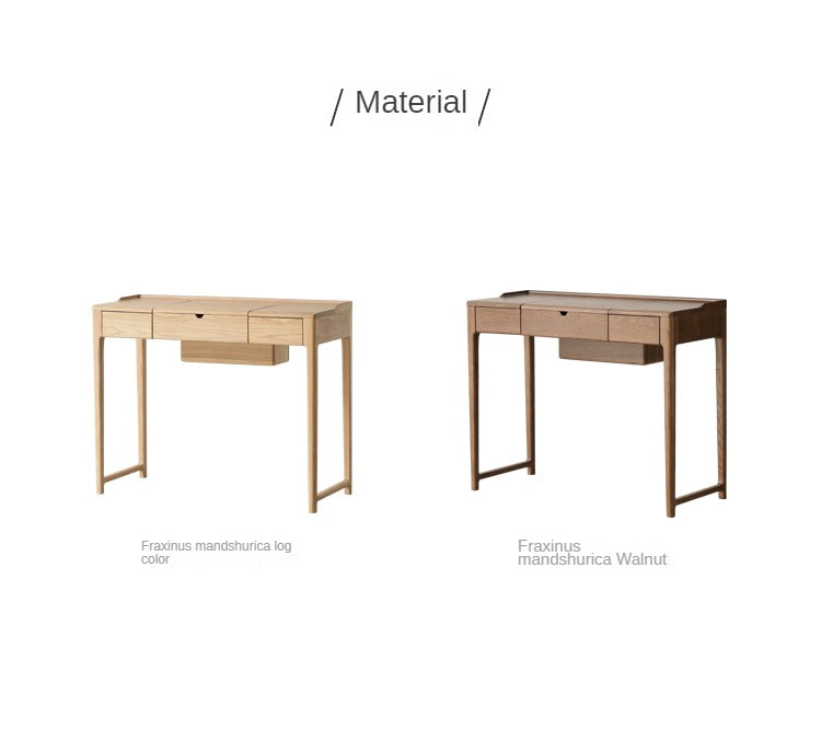Ash Solid Wood Small Flip Dressing Table.