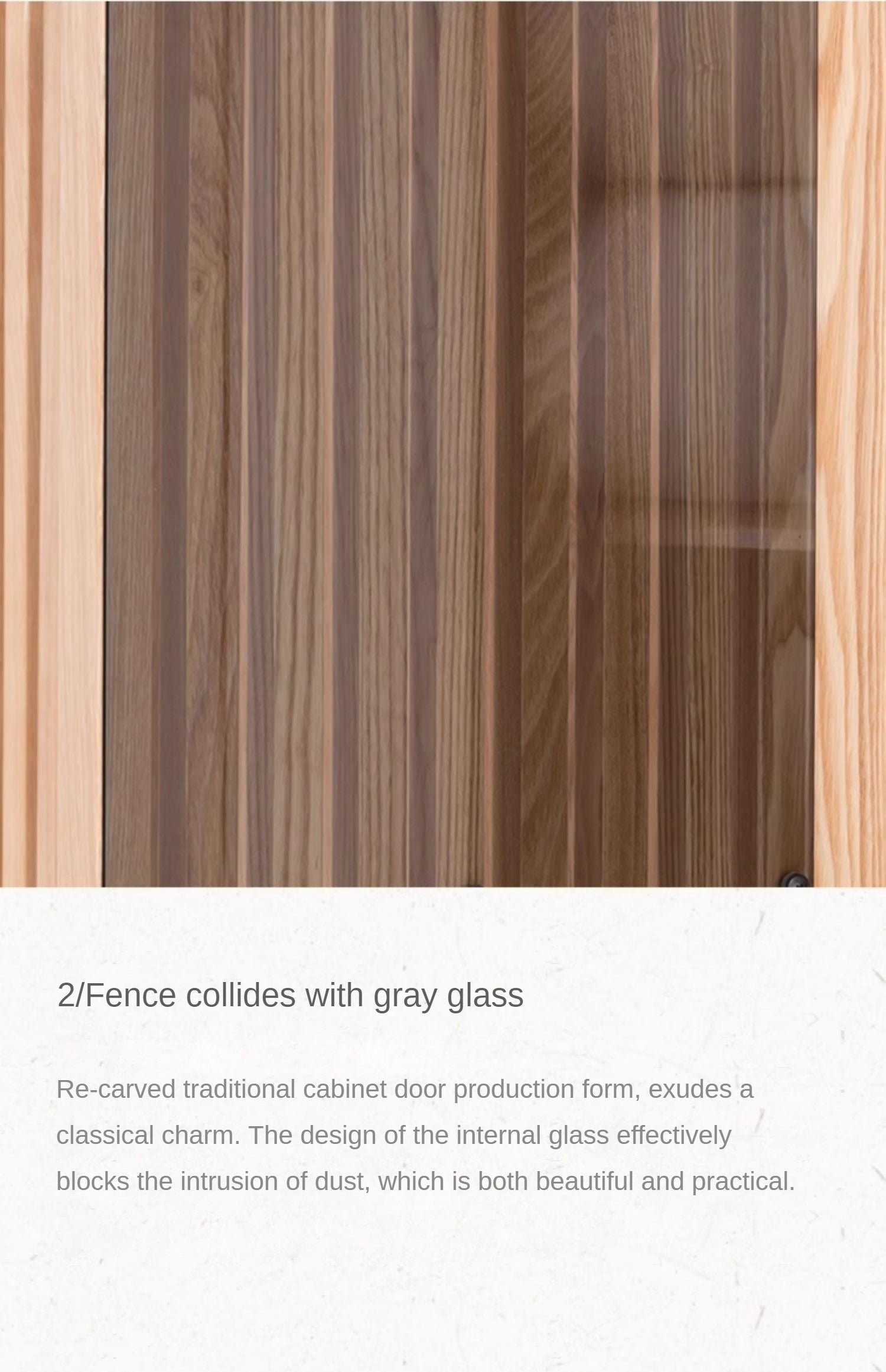 Ash Solid Wood Modern Wardrobe.