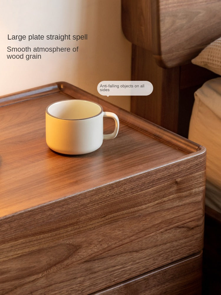 Black Walnut, Ash Solid Wood Nightstand