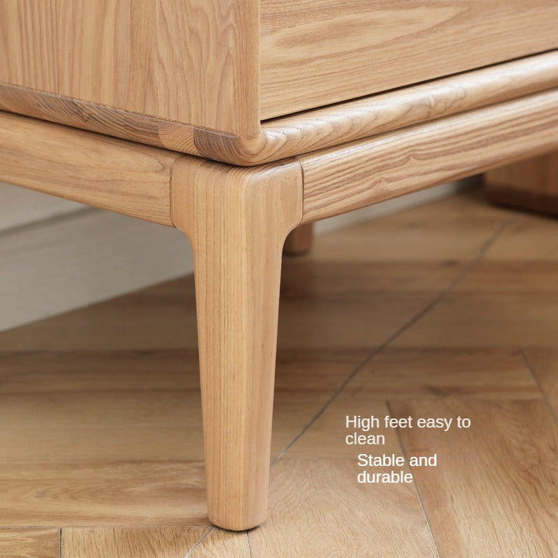Ash Solid Wood Modern Nordic Style Nightstand