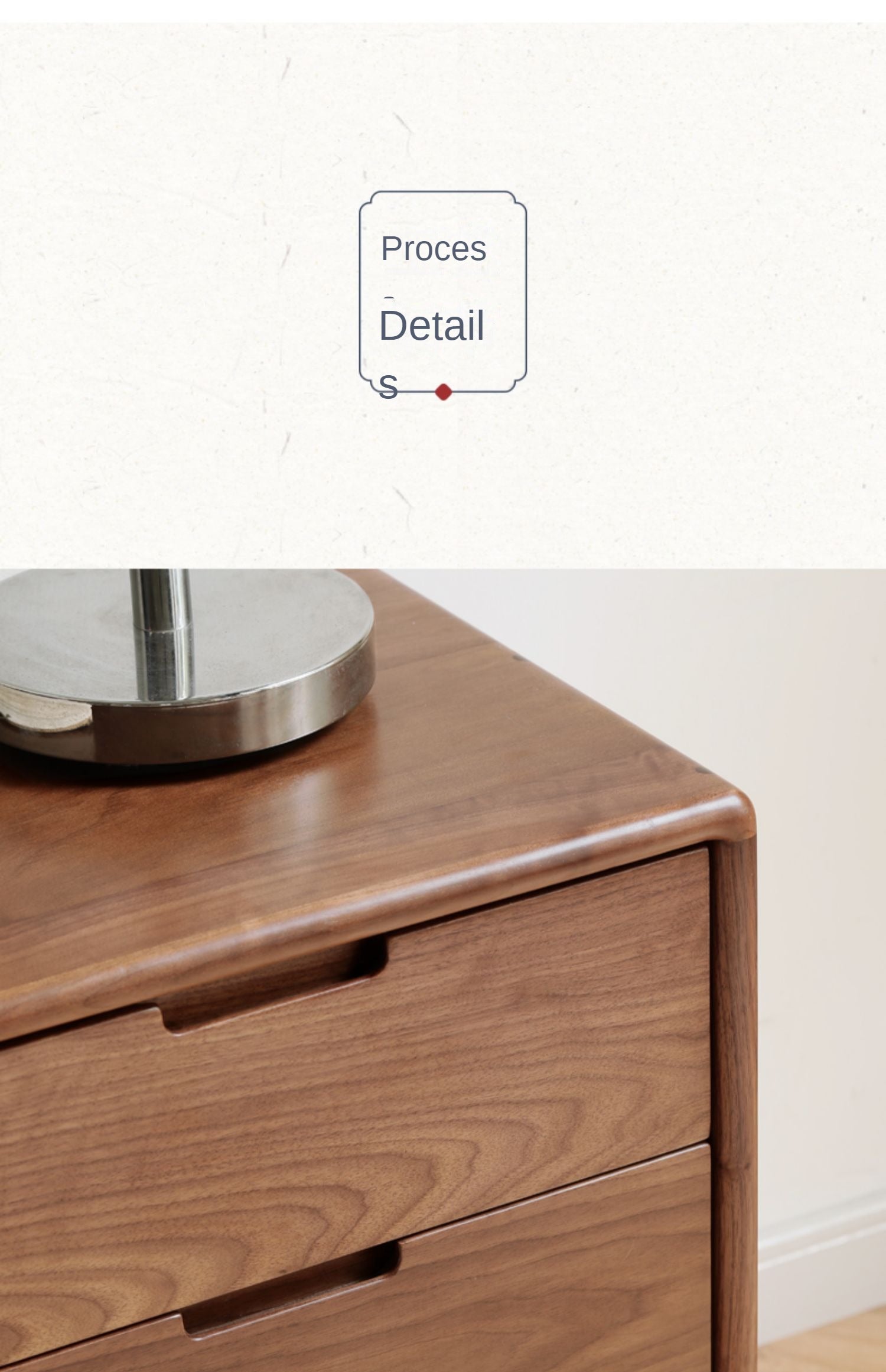 Black Walnut, Ash Solid Wood Nordic Modern Nightstand