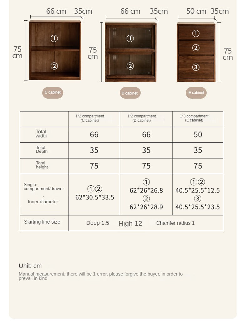 Black Walnut, Ash Solid Wood Floor Bookcase Rack