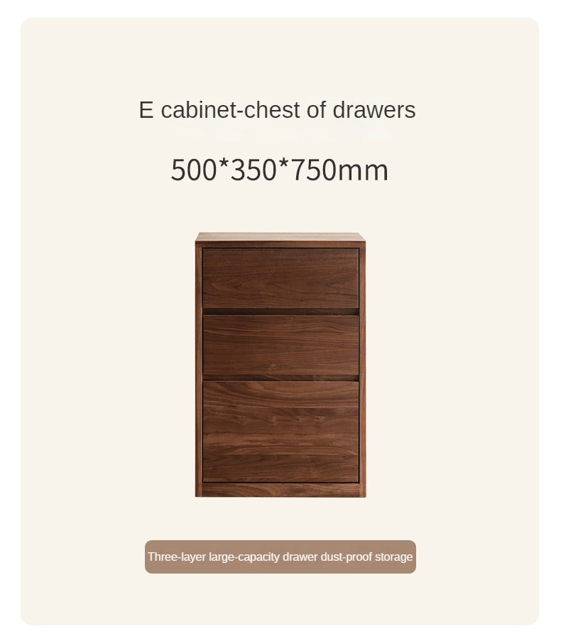 Black Walnut, Ash Solid Wood Floor Bookcase Rack