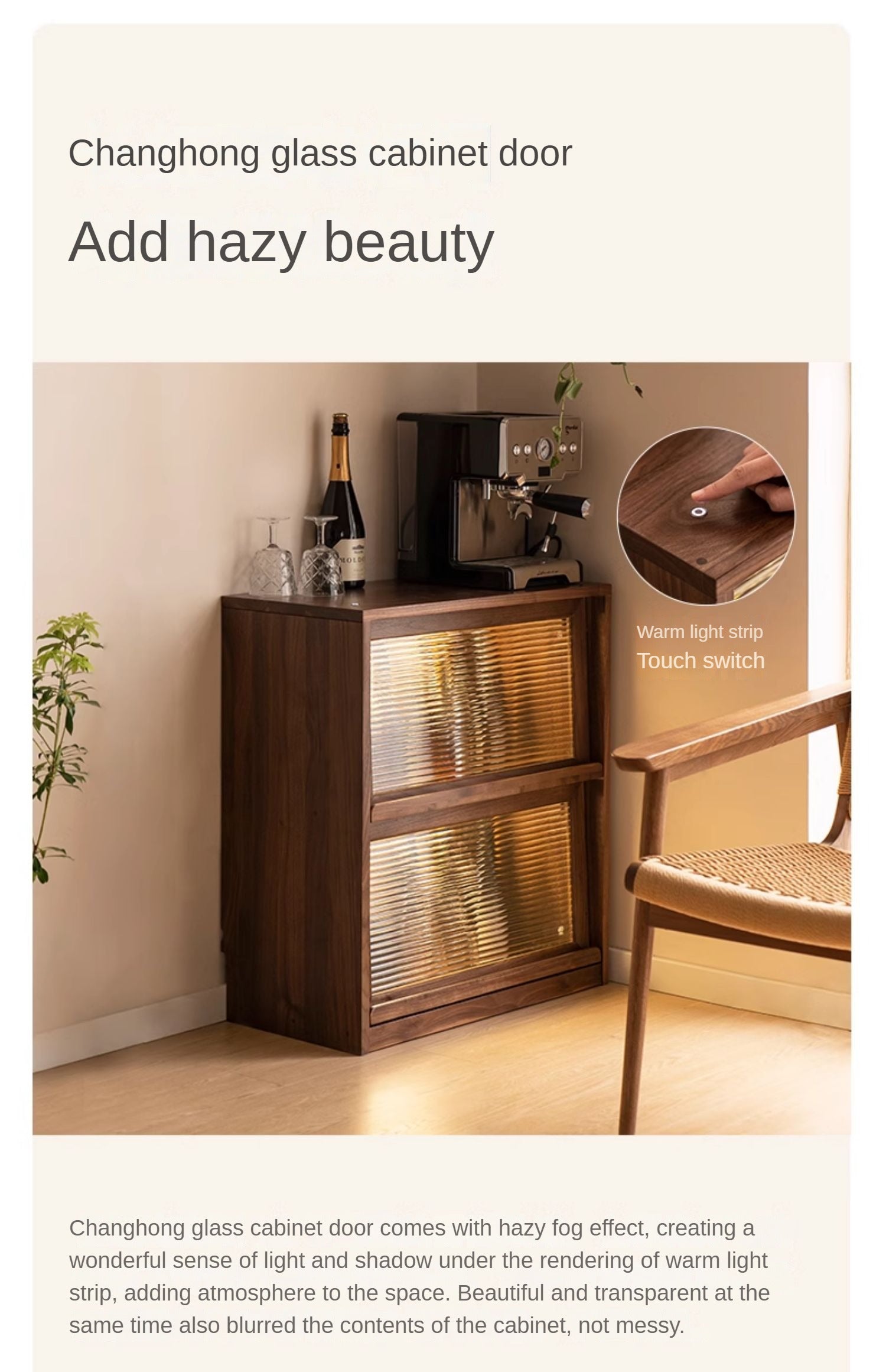 Black Walnut, Ash Solid Wood Floor Bookcase Rack