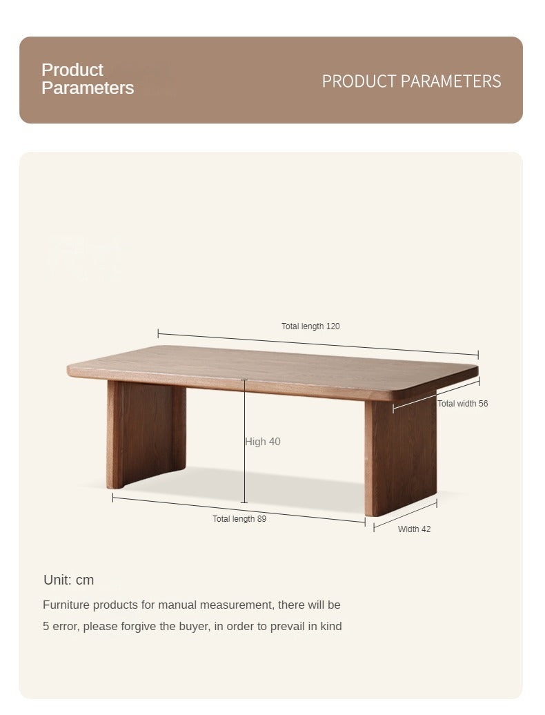 Ash Solid Wood Modern Small Tea Table