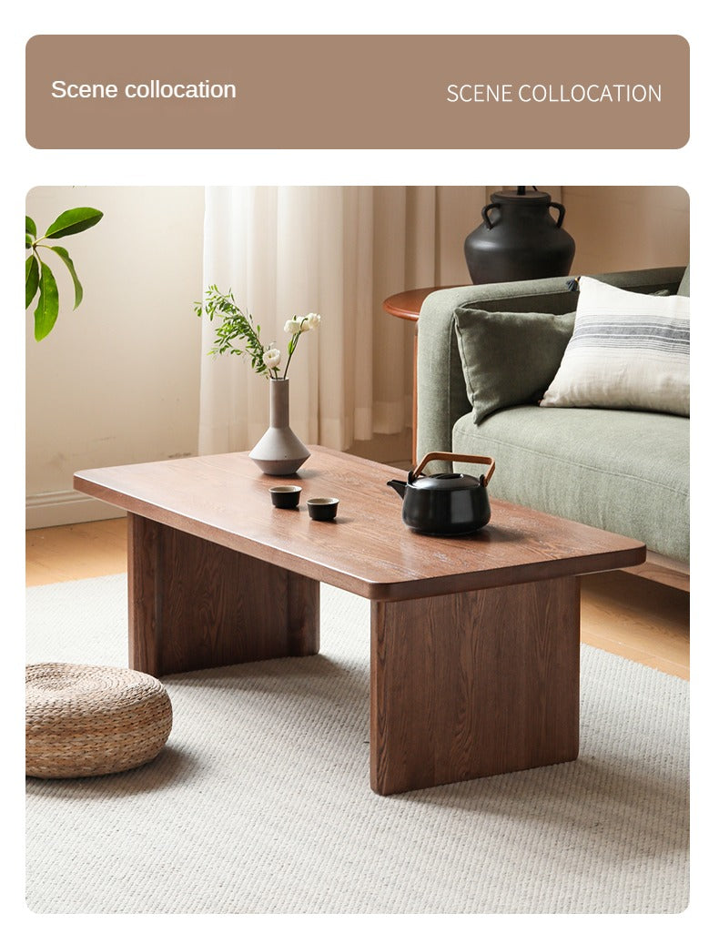 Ash Solid Wood Modern Small Tea Table