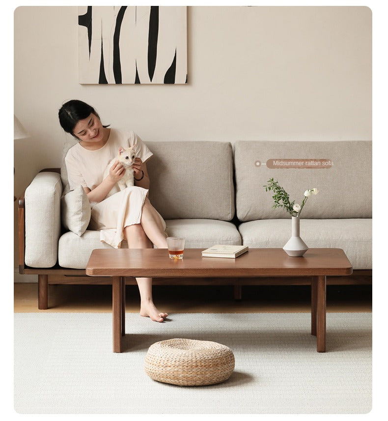 Ash Solid Wood Modern Small Tea Table