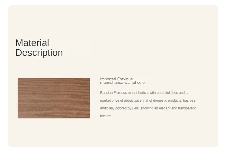 Ash Solid Wood Modern Small Tea Table